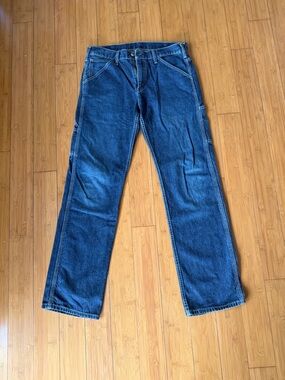 LEVIS Classic Straight-Leg Denim Cargo Jeans - Dark Blue